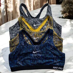 Nike Pro Women's Size XL Sports Bra Bundle X3
